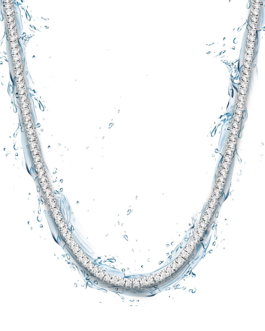 6MM Tennis Chain - White Gold