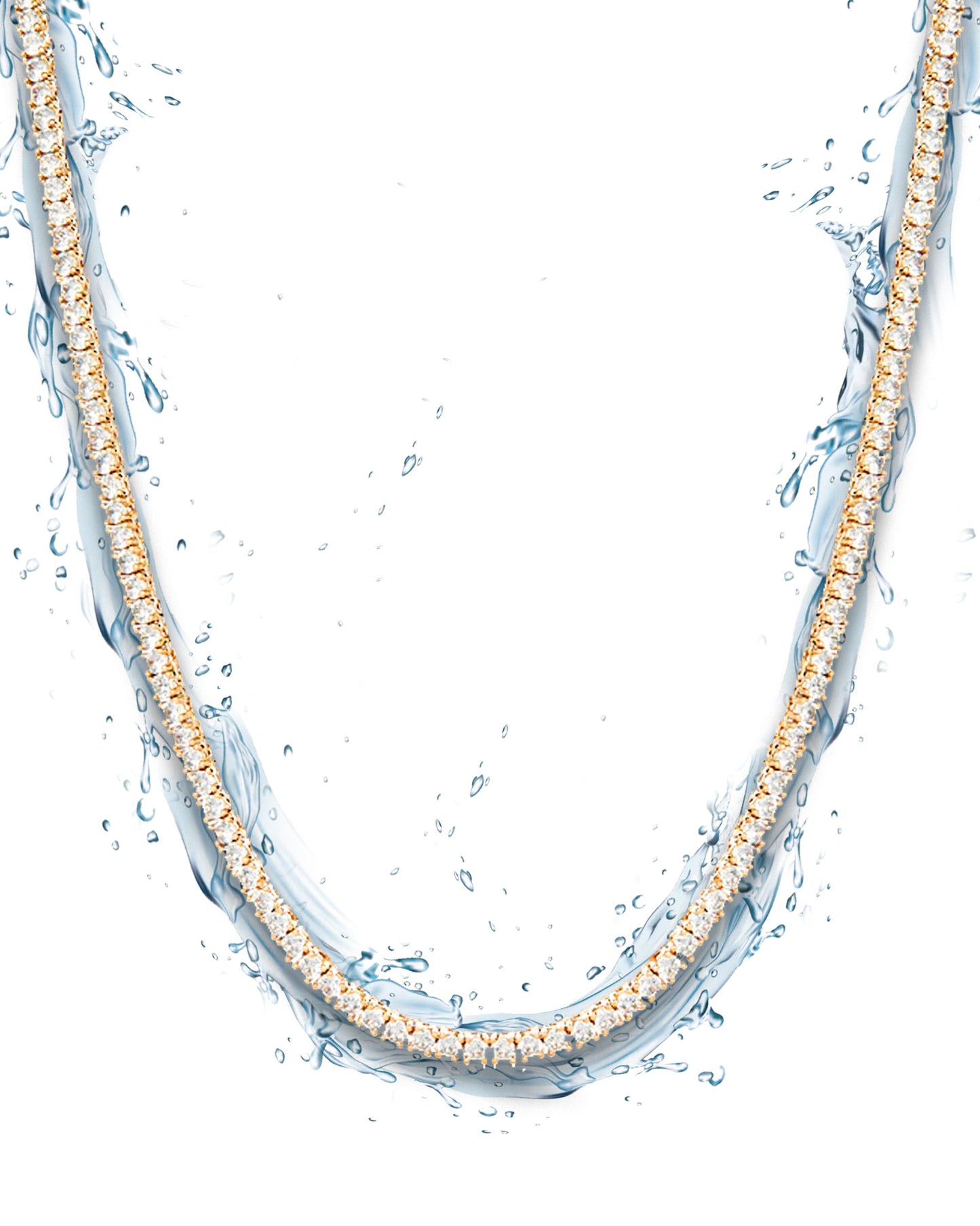 6MM Tennis Chain - Pure Gold