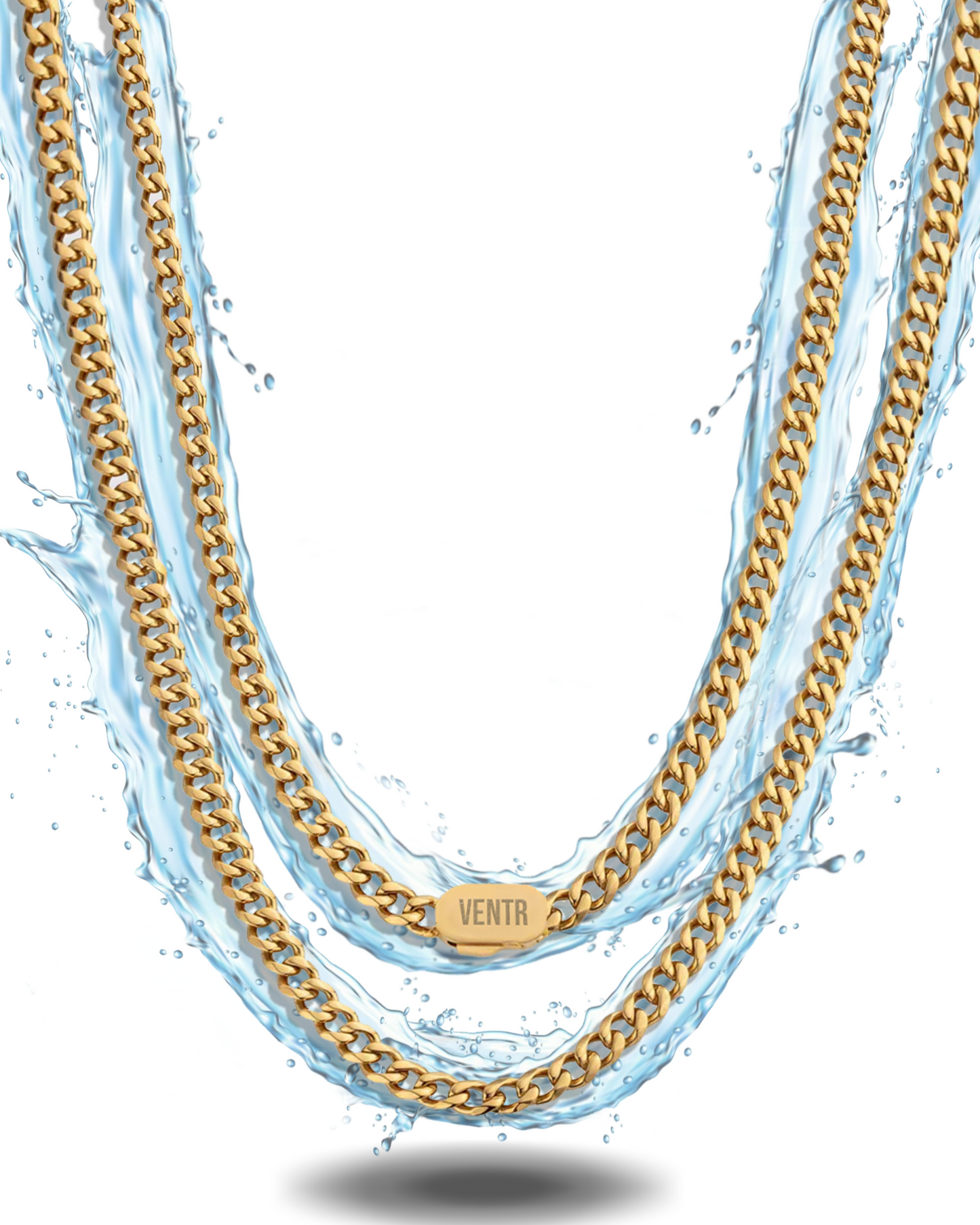 4MM Cuban Chain - Gold