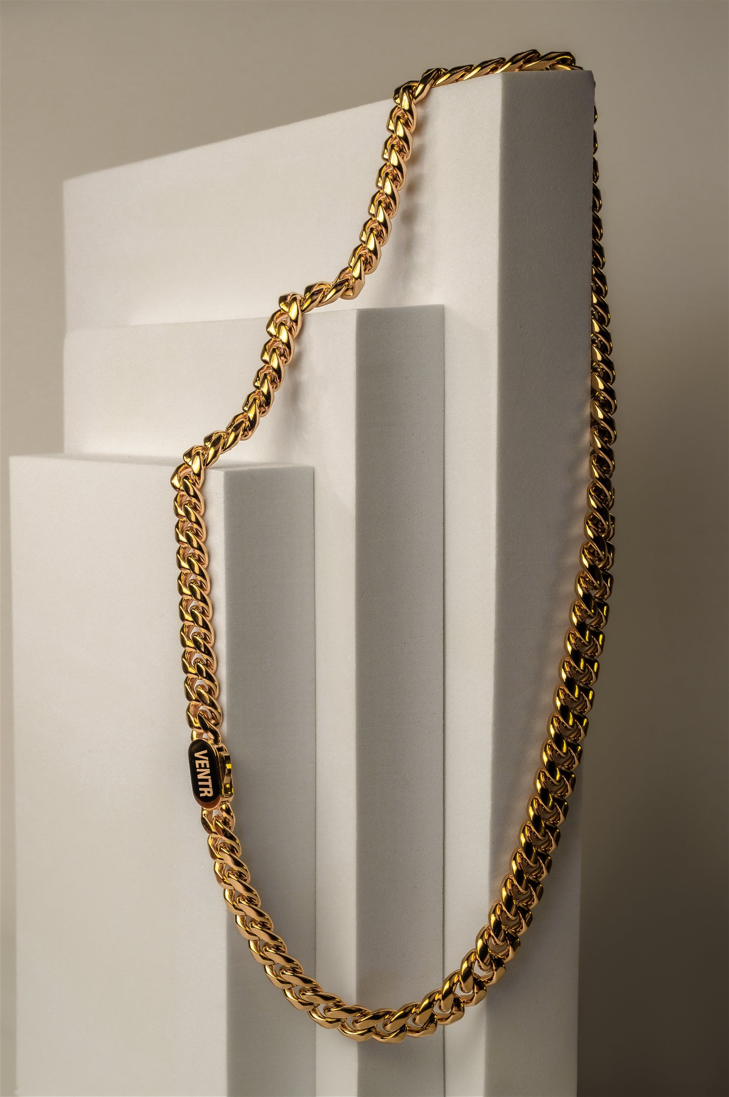 8MM Cuban Chain - Gold