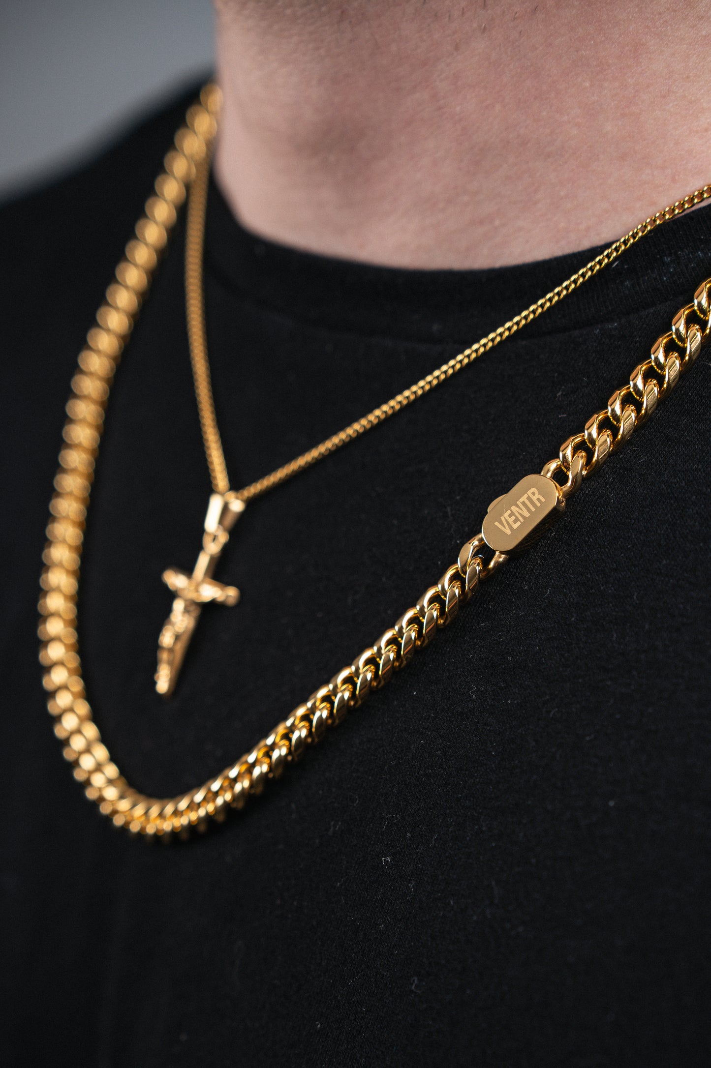 8MM Cuban Chain - Gold