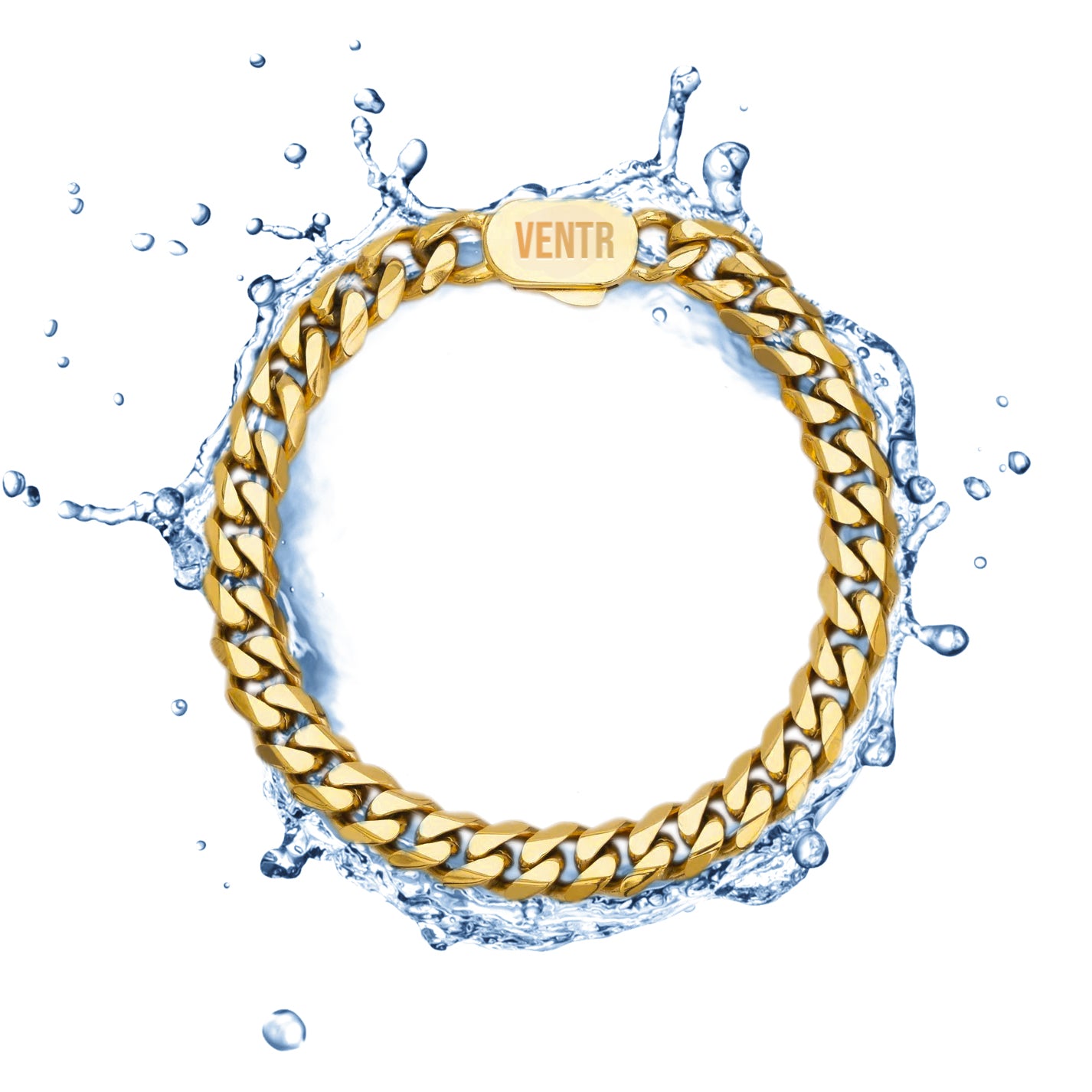 8MM Cuban Bracelet - Gold