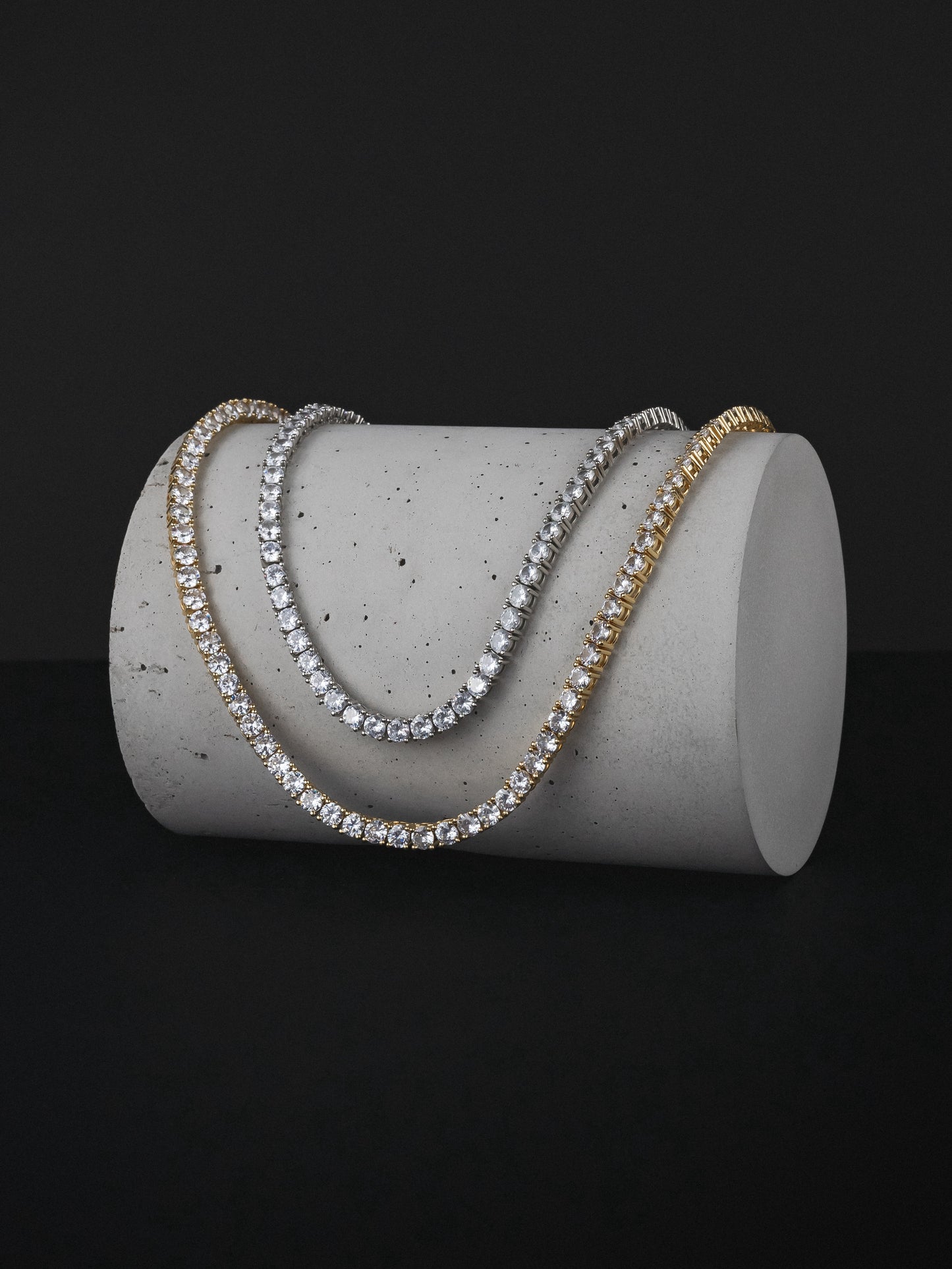 6MM Tennis Chain - White Gold