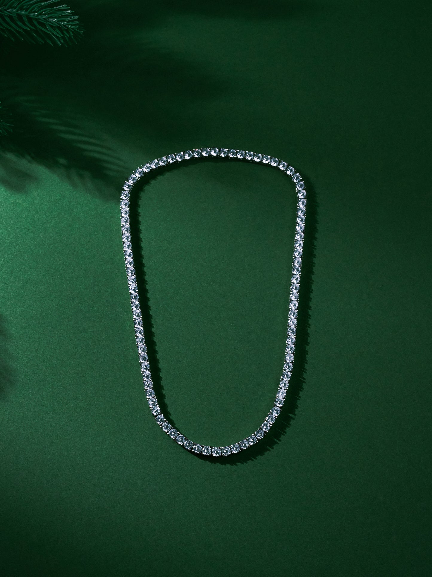 6MM Tennis Chain - White Gold