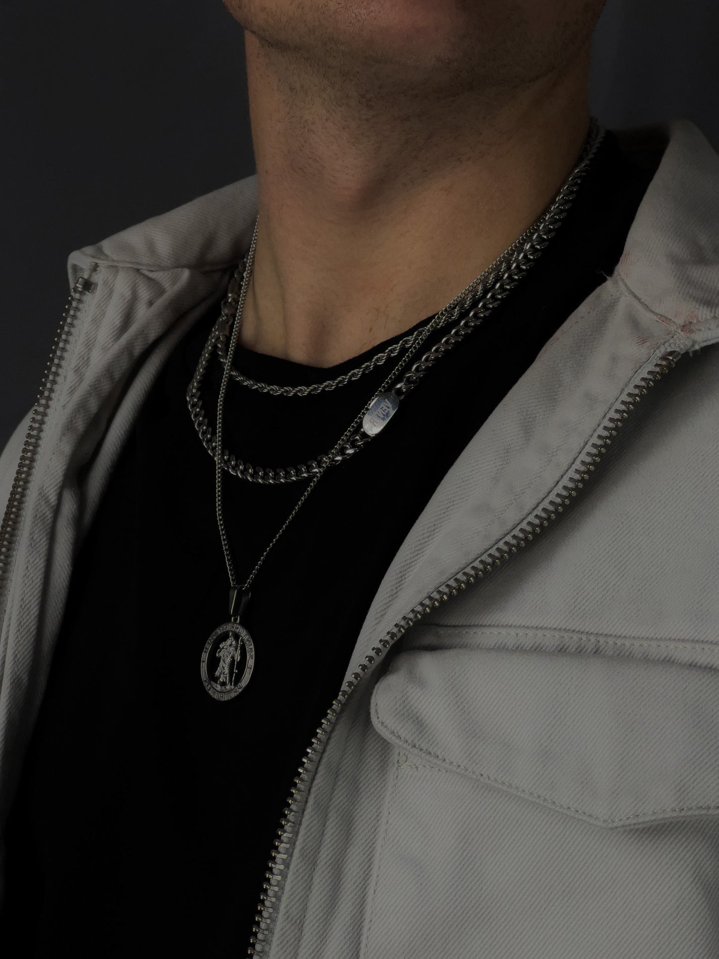 2MM St. Christopher Pendant - Silver